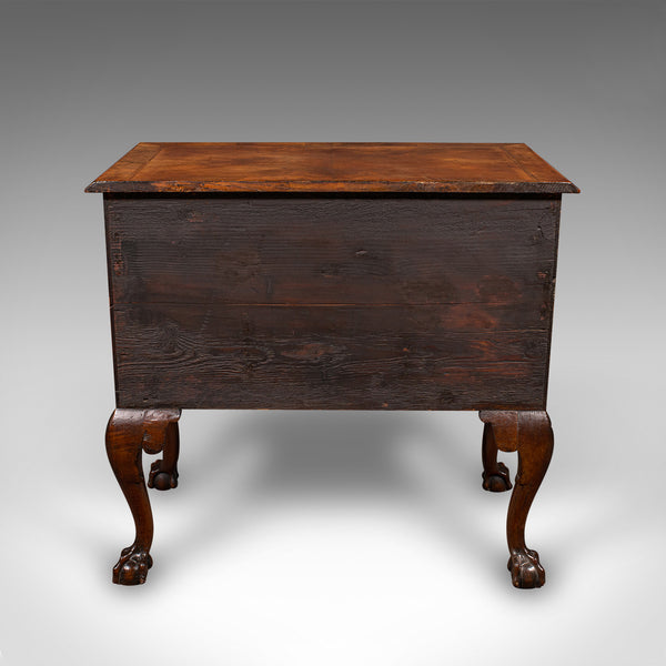 Antique Georgian Revival Lowboy, English, Walnut, Hall, Side Table, Edwardian