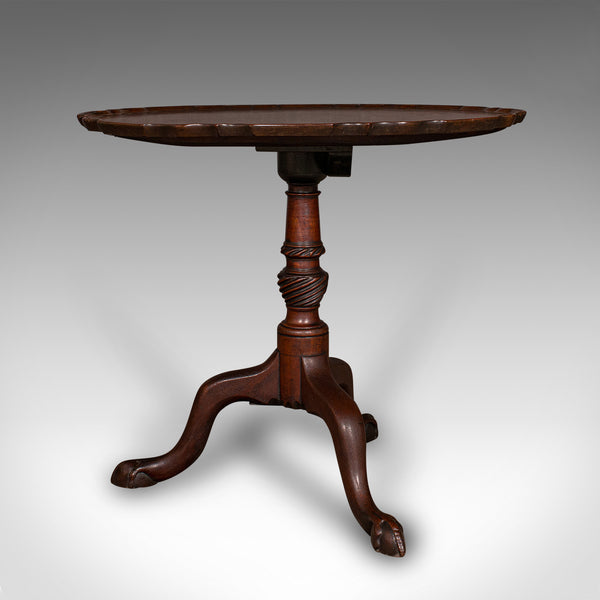 Antique Silver Display Table, English, Tilt-Top, Occasional, Reception, Georgian