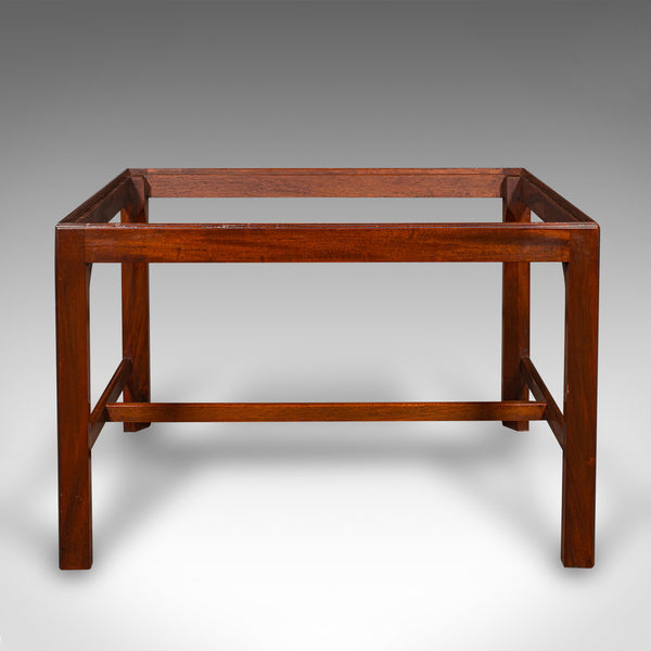 Vintage Butler's Serving Table, English, Afternoon Tea Tray On Stand, Art Deco