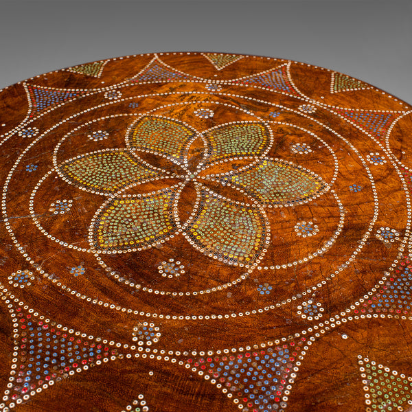 Antique Tribal Side Table, African, Fruitwood, Stool, Lamp Stand, Victorian, Luo