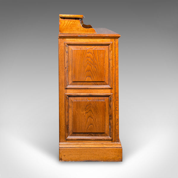 Large Antique Dresser Base, English Oak, Sideboard, Buffet, Wine Rack, Edwardian