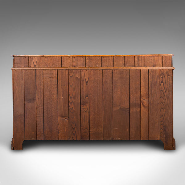 Large Antique Dresser Base, English Oak, Sideboard, Buffet, Wine Rack, Edwardian