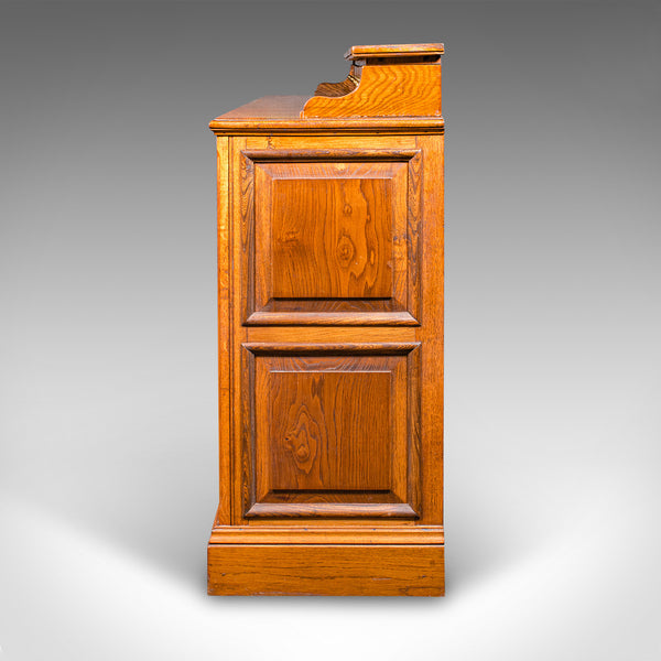 Large Antique Dresser Base, English Oak, Sideboard, Buffet, Wine Rack, Edwardian