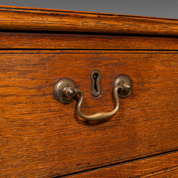 Antique Tallboy, English Oak, Master Bedroom Chest Of Drawers, Victorian, C.1860