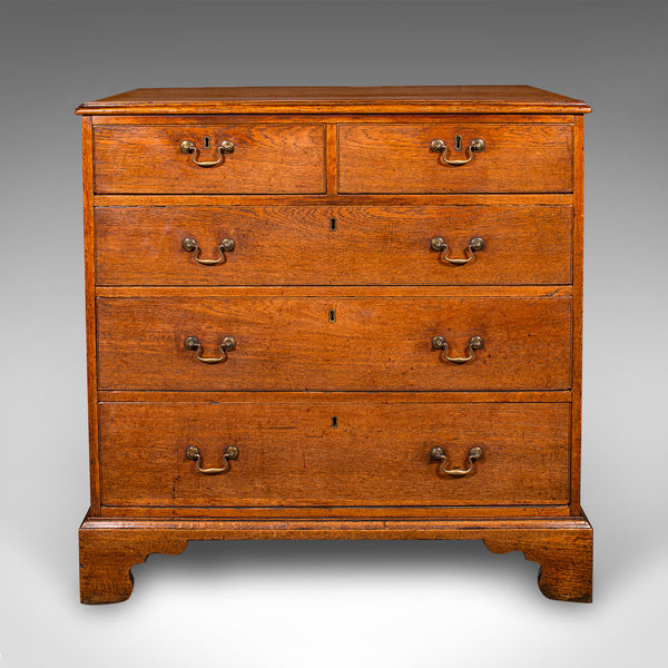 Antique Tallboy, English Oak, Master Bedroom Chest Of Drawers, Victorian, C.1860