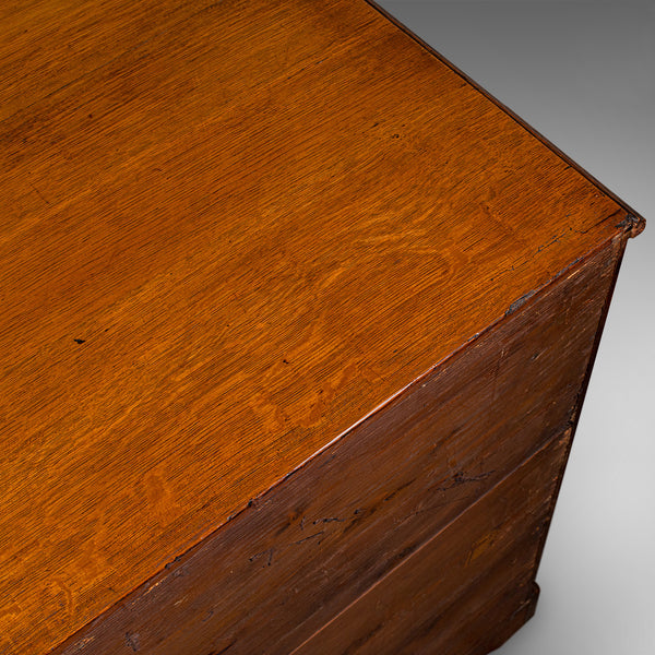 Antique Tallboy, English Oak, Master Bedroom Chest Of Drawers, Victorian, C.1860
