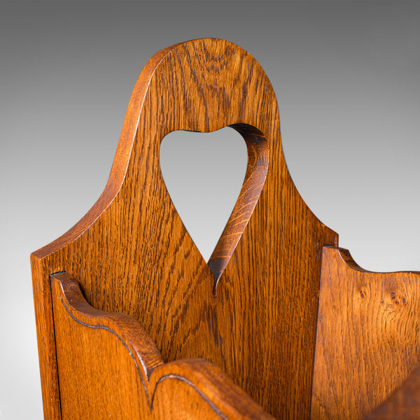 Antique Stick Stand, English Oak, Reception Hall, Arts & Crafts, Victorian, 1900