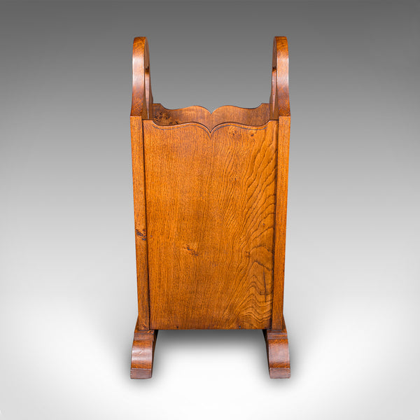 Antique Stick Stand, English Oak, Reception Hall, Arts & Crafts, Victorian, 1900