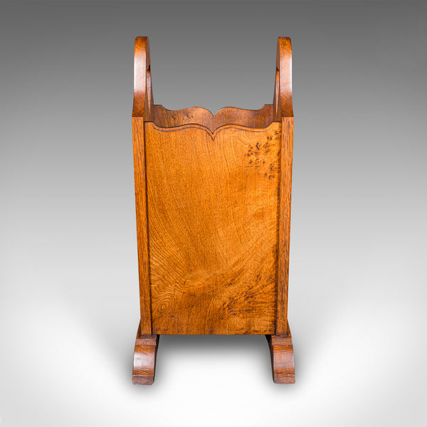 Antique Stick Stand, English Oak, Reception Hall, Arts & Crafts, Victorian, 1900