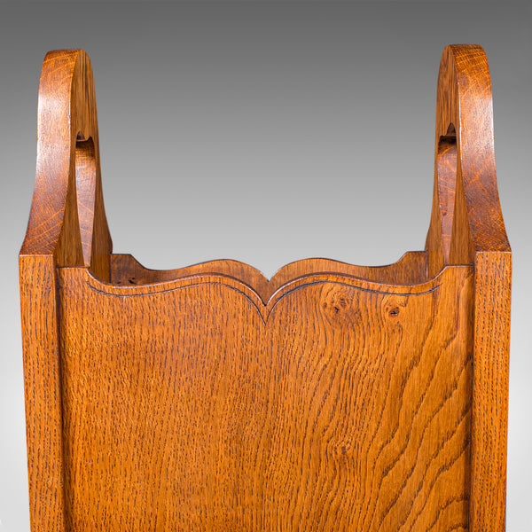 Antique Stick Stand, English Oak, Reception Hall, Arts & Crafts, Victorian, 1900