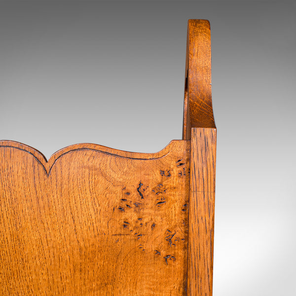 Antique Stick Stand, English Oak, Reception Hall, Arts & Crafts, Victorian, 1900