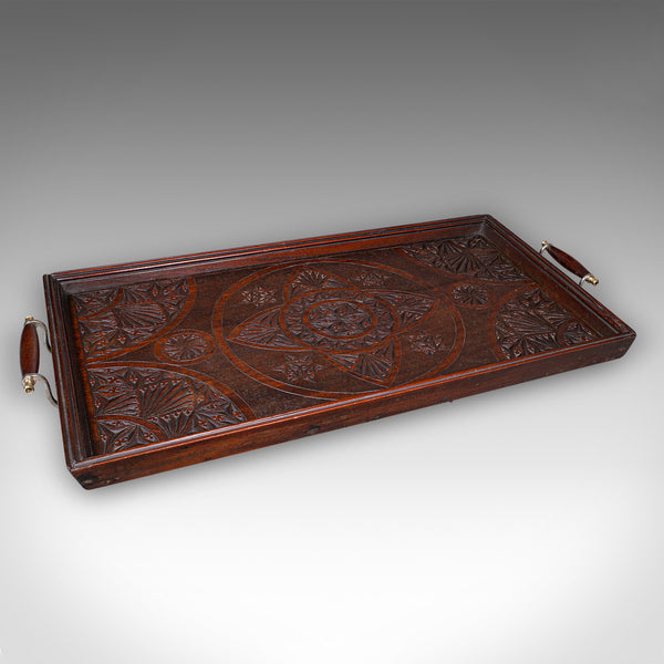 Large Antique Presentation Tray, English, Afternoon Tea, Server, Edwardian, 1910