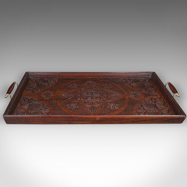 Large Antique Presentation Tray, English, Afternoon Tea, Server, Edwardian, 1910