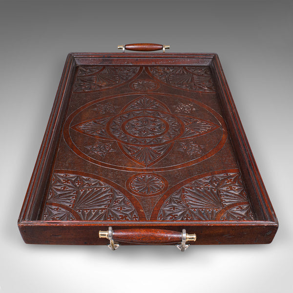 Large Antique Presentation Tray, English, Afternoon Tea, Server, Edwardian, 1910