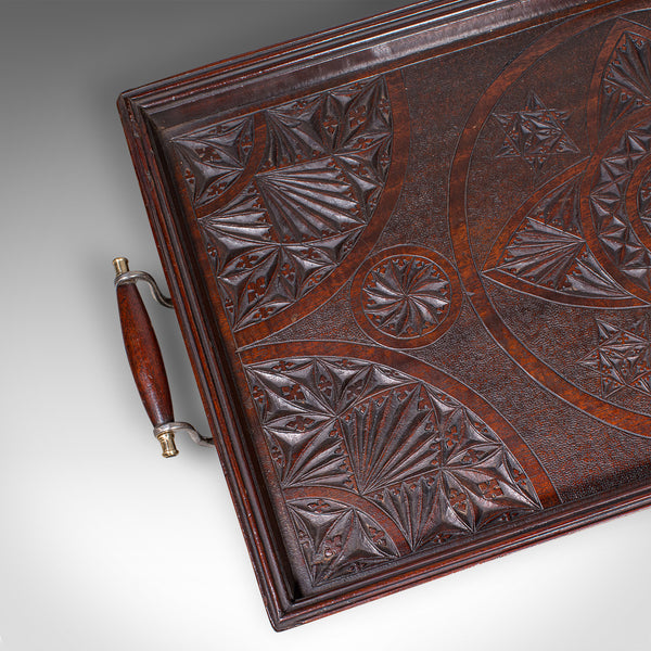 Large Antique Presentation Tray, English, Afternoon Tea, Server, Edwardian, 1910