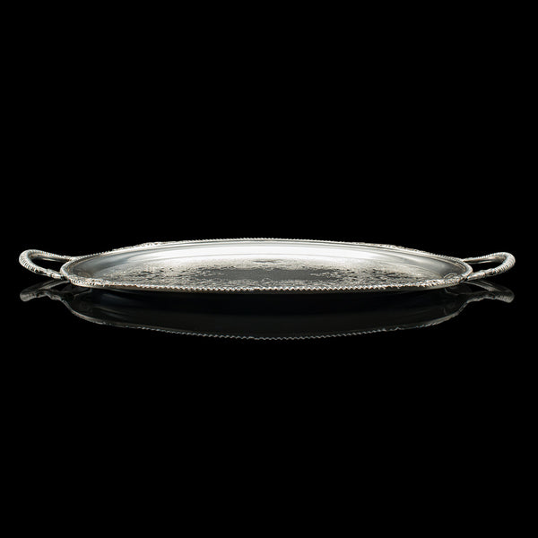 Vintage Serving Tray, American, Silver Plate, Afternoon Tea, Cocktail Platter