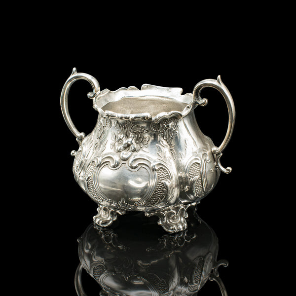 Antique 4 Piece Tea Service, English, Silver Plate, Coffee Pot, Edwardian, 1910