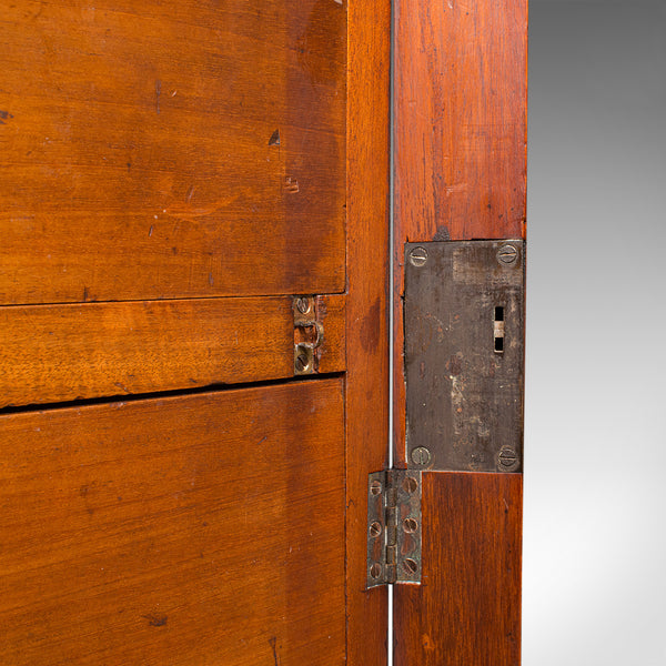 Antique Wellington Chest, English Walnut Specimen Collector's Drawers, Victorian