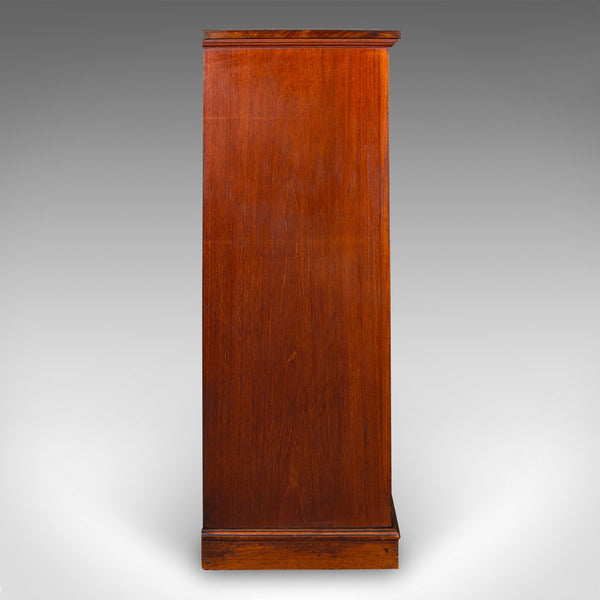 Antique Wellington Chest, English Walnut Specimen Collector's Drawers, Victorian