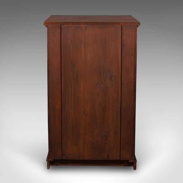Antique Wellington Chest, English Walnut Specimen Collector's Drawers, Victorian
