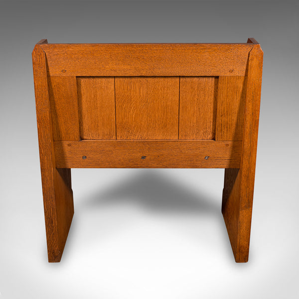 Antique Hall Settle, Scottish Oak Seat & A Half Bench, Gothic Revival, Victorian