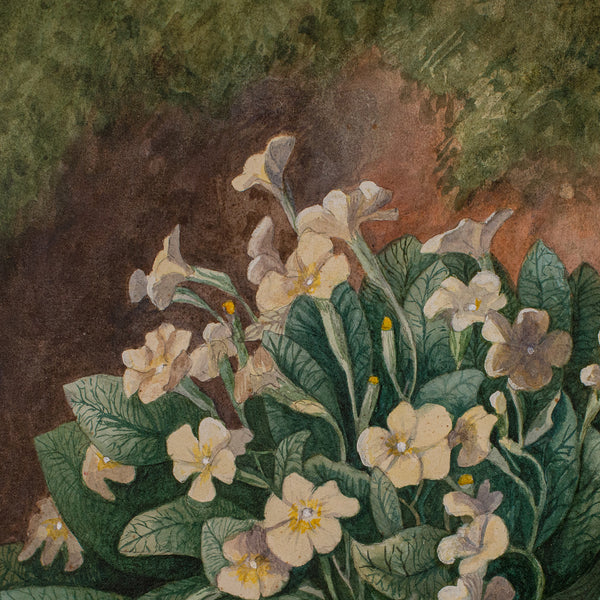 Vintage Still Life, English School, Watercolour, Flower Picture, Painting, Art
