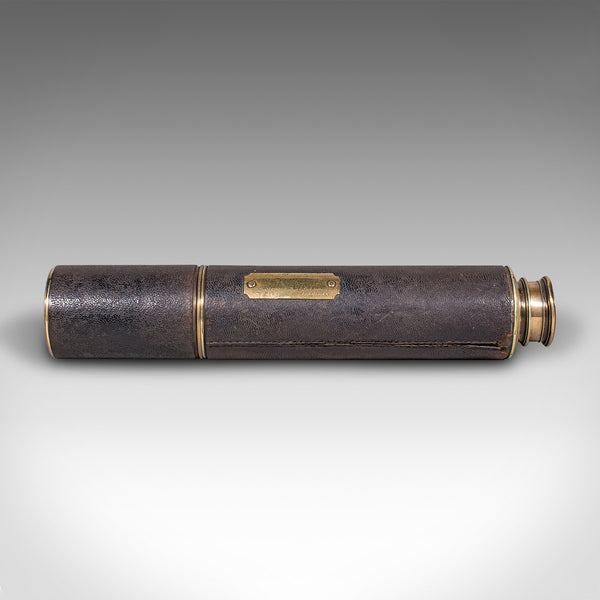Antique Lord Bury 4 Draw Telescope, English, Terrestrial, JH Steward, Victorian