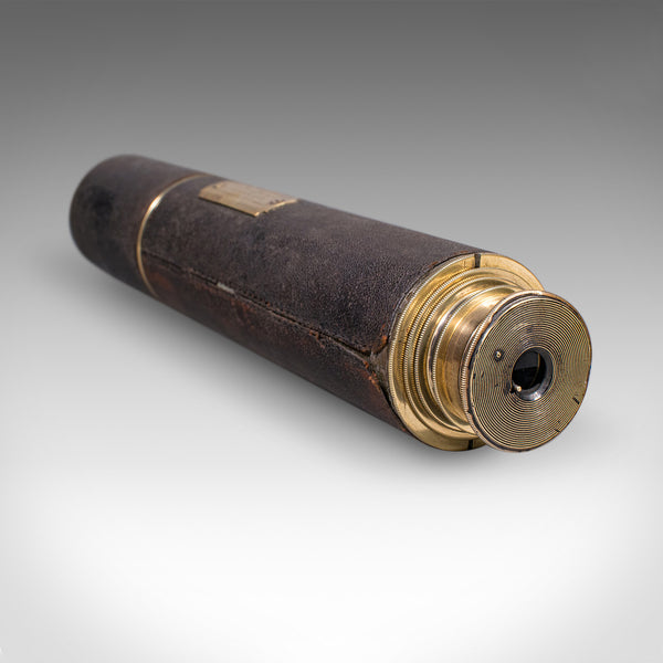 Antique Lord Bury 4 Draw Telescope, English, Terrestrial, JH Steward, Victorian