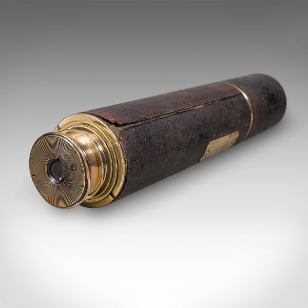 Antique Lord Bury 4 Draw Telescope, English, Terrestrial, JH Steward, Victorian