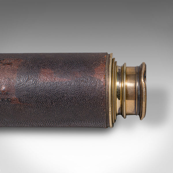 Antique Lord Bury 4 Draw Telescope, English, Terrestrial, JH Steward, Victorian