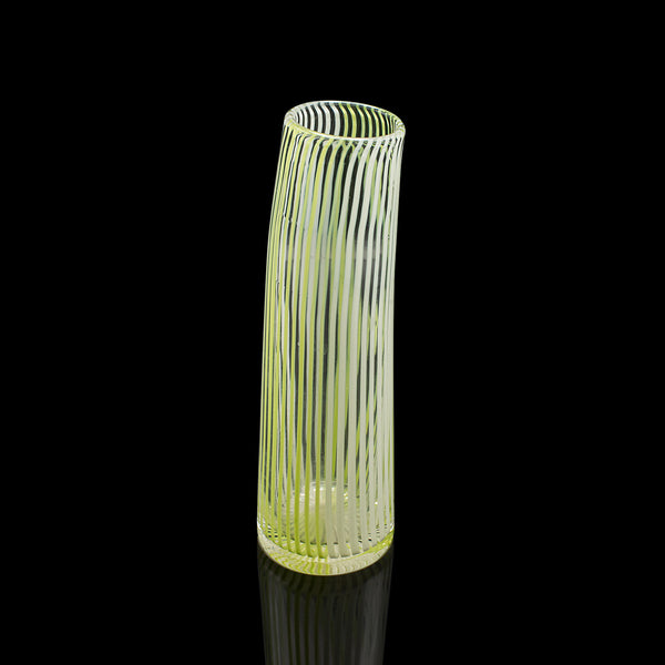 Vintage Filigrana Vase, Italian Art Glass, Murano Posy Sleeve, Mid Century, 1950