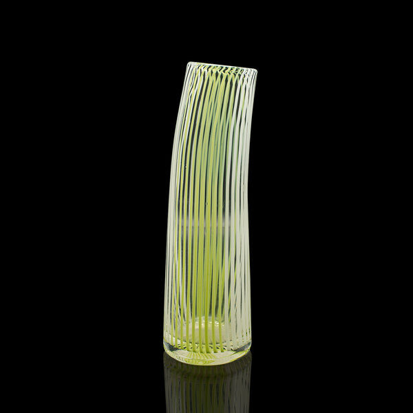 Vintage Filigrana Vase, Italian Art Glass, Murano Posy Sleeve, Mid Century, 1950