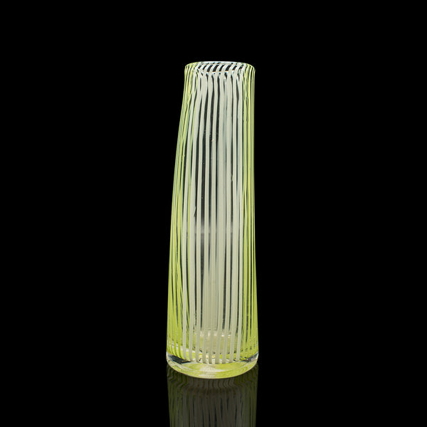 Vintage Filigrana Vase, Italian Art Glass, Murano Posy Sleeve, Mid Century, 1950