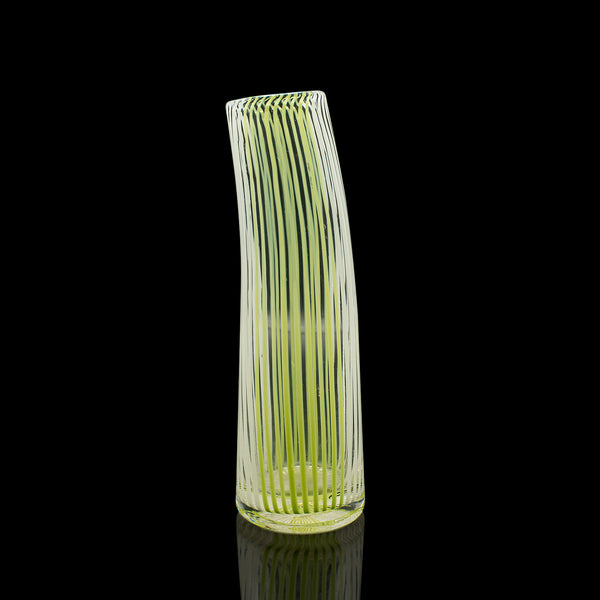 Vintage Filigrana Vase, Italian Art Glass, Murano Posy Sleeve, Mid Century, 1950