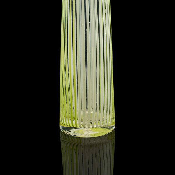 Vintage Filigrana Vase, Italian Art Glass, Murano Posy Sleeve, Mid Century, 1950