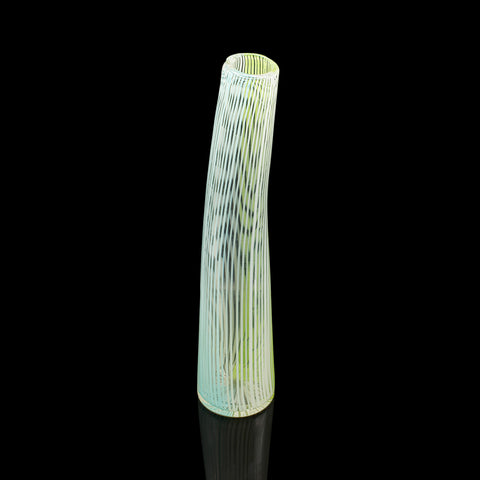 Tall Vintage Filigrana Vase, Italian Art Glass, Murano, Flower Sleeve, C.1950