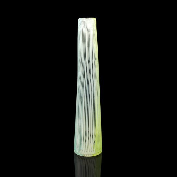 Tall Vintage Filigrana Vase, Italian Art Glass, Murano, Flower Sleeve, C.1950