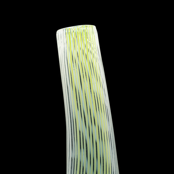 Tall Vintage Filigrana Vase, Italian Art Glass, Murano, Flower Sleeve, C.1950