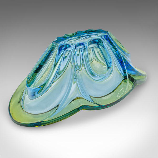 Vintage Display Bowl, German, Art Glass, Fruit Serving Dish, Kitchen, Vase, 1970