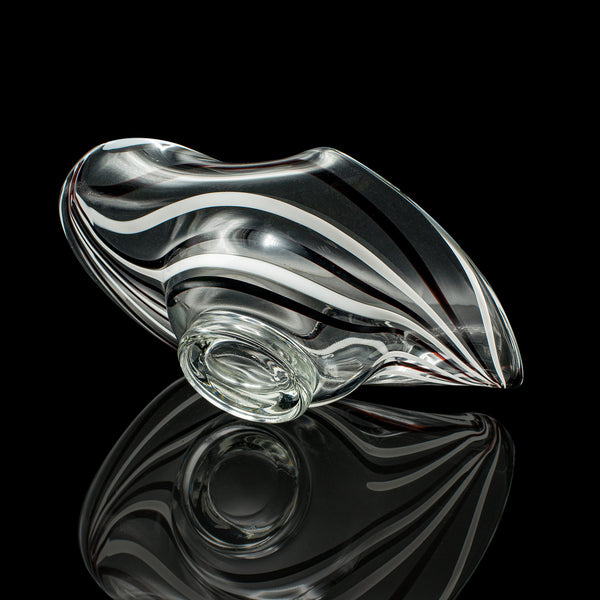 Vintage Display Bowl, Continental, Art Glass, Bonbon, Fruit Dish, Circa 1970