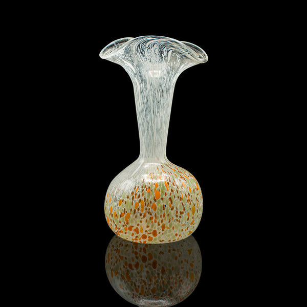 Vintage Display Vase, Continental, Art Glass, Posy Sleeve, Mid Century Modern