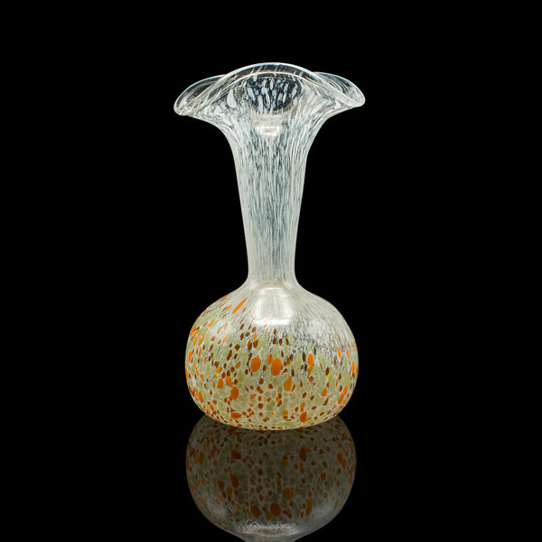 Vintage Display Vase, Continental, Art Glass, Posy Sleeve, Mid Century Modern