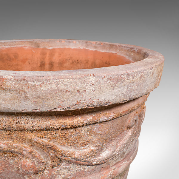 Antique Patio Planter, English, Terracotta Ornamental Tree Jardiniere, Victorian
