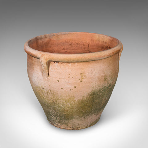 Vintage Urn Planter, Italian, Terracotta, Patio Jardiniere, Mid Century, C.1960