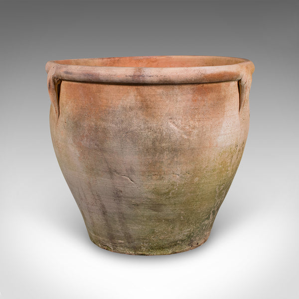Vintage Urn Planter, Italian, Terracotta, Patio Jardiniere, Mid Century, C.1960