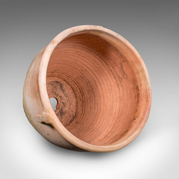 Vintage Urn Planter, Italian, Terracotta, Patio Jardiniere, Mid Century, C.1960