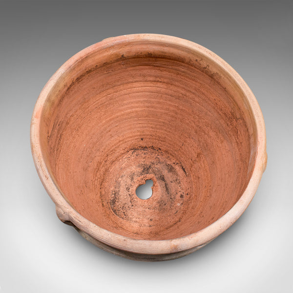 Vintage Urn Planter, Italian, Terracotta, Patio Jardiniere, Mid Century, C.1960