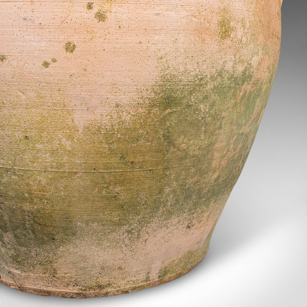 Vintage Urn Planter, Italian, Terracotta, Patio Jardiniere, Mid Century, C.1960