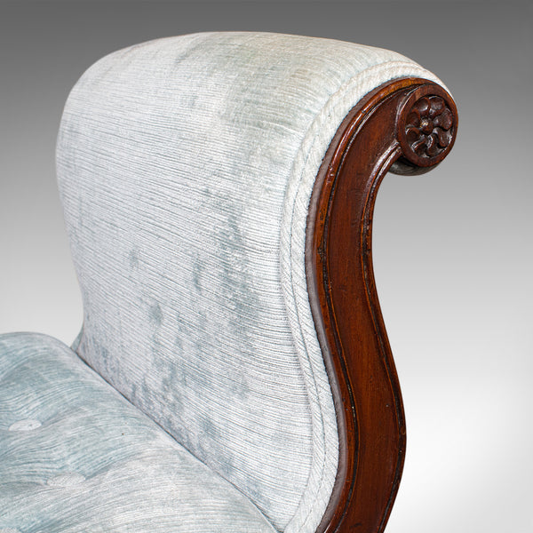 Antique Window Seat, English, Walnut, Duet, Bench, Georgian Revival, Edwardian