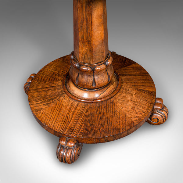 Antique Ladies Work Table, English, Drop-Leaf, Sewing, Games, William IV, C.1835
